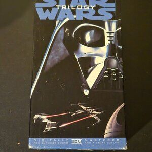Star Wars Trilogy VHS Box Set THX Digitally Mastered Lucasfilm 3 Tapes UNTESTED